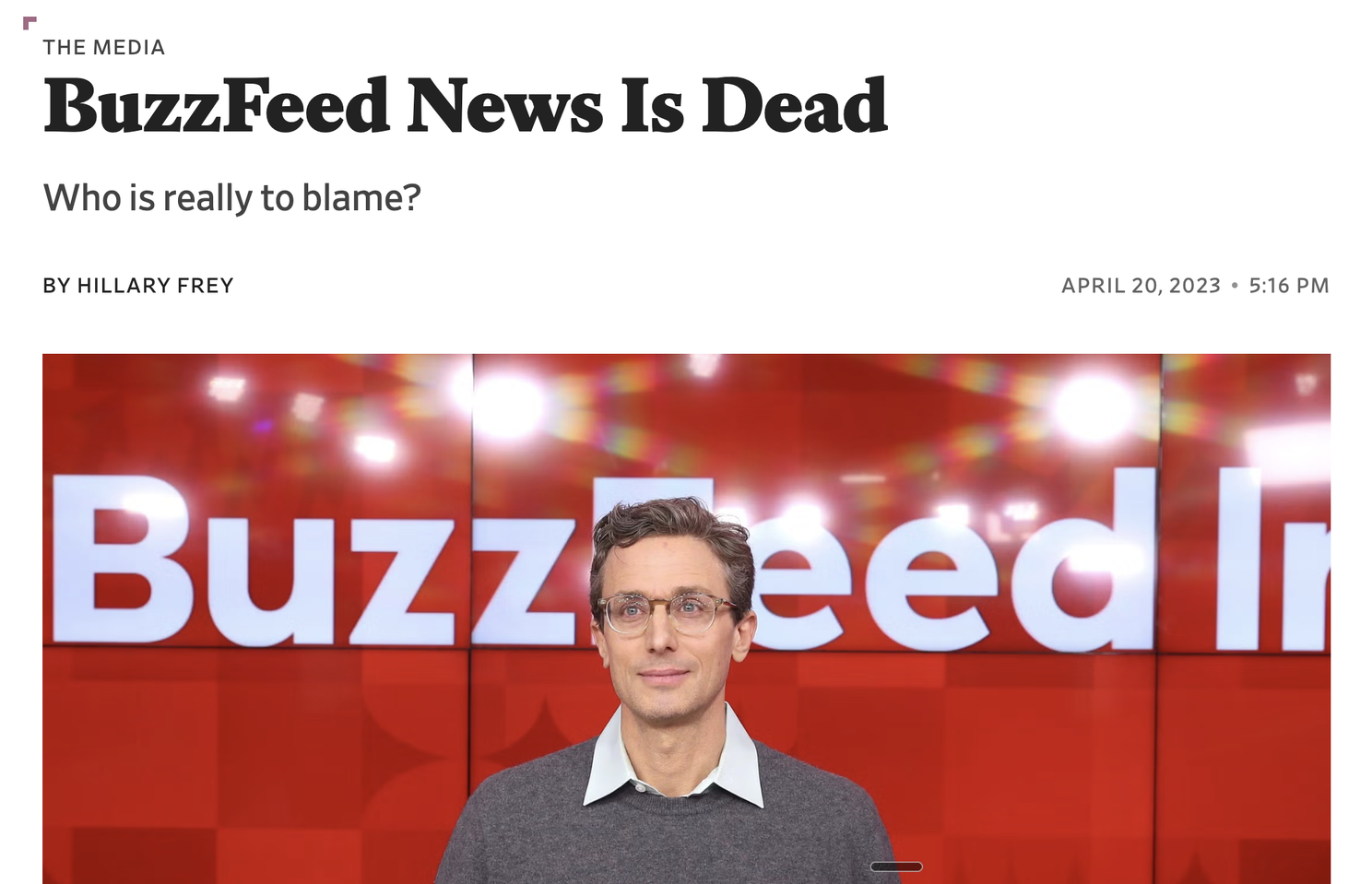 The news industry is contracting.